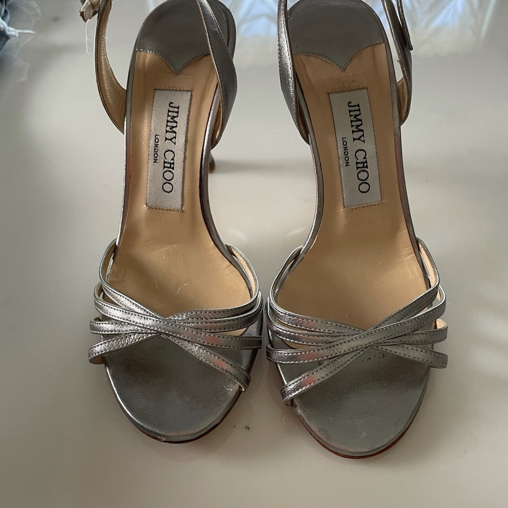 Silver Jimmy Choo Size 35